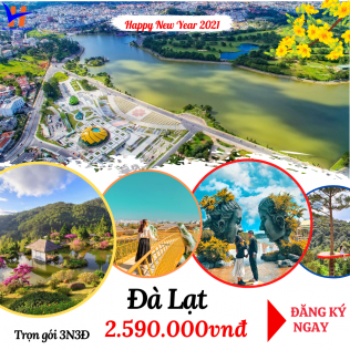 ĐÀ LẠT – THÀNH PHỐ NGÀN HOA 3N3Đ  (Tour Tết)